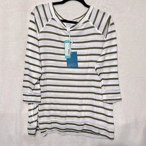 3/4 sleeve raglan knit top